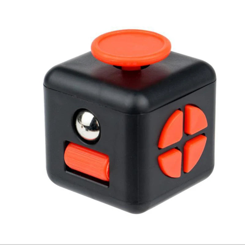 Rainbow Cube Sensory Toy — 6 & 12 Sided Stress Relief Fidget Cube