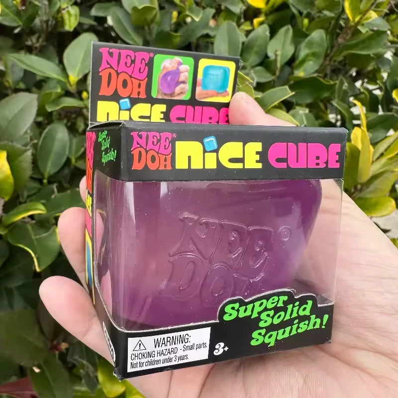 Needoh Nice Cube — Sensory Stress Reliever Fidget Tool for Anxiety & Focus