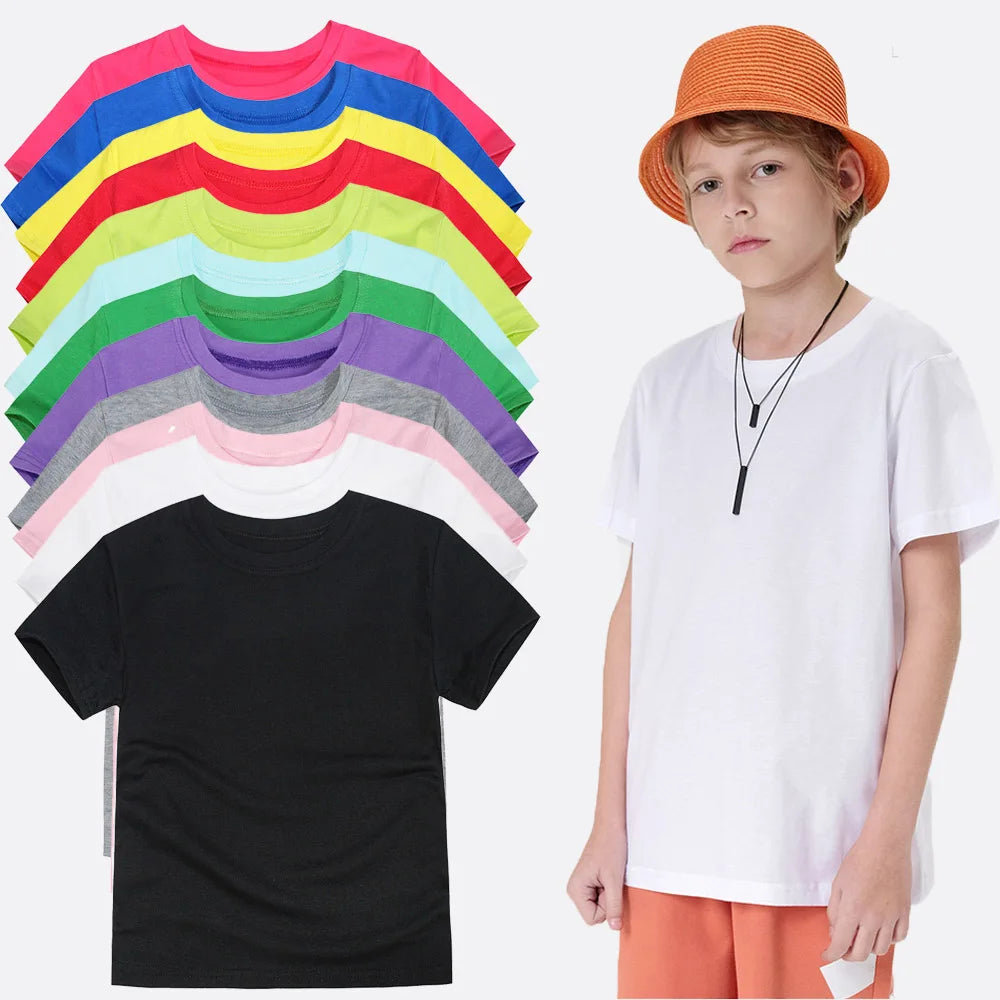 Kids' Cotton T-Shirt — 14 Colors, Ages 1–14