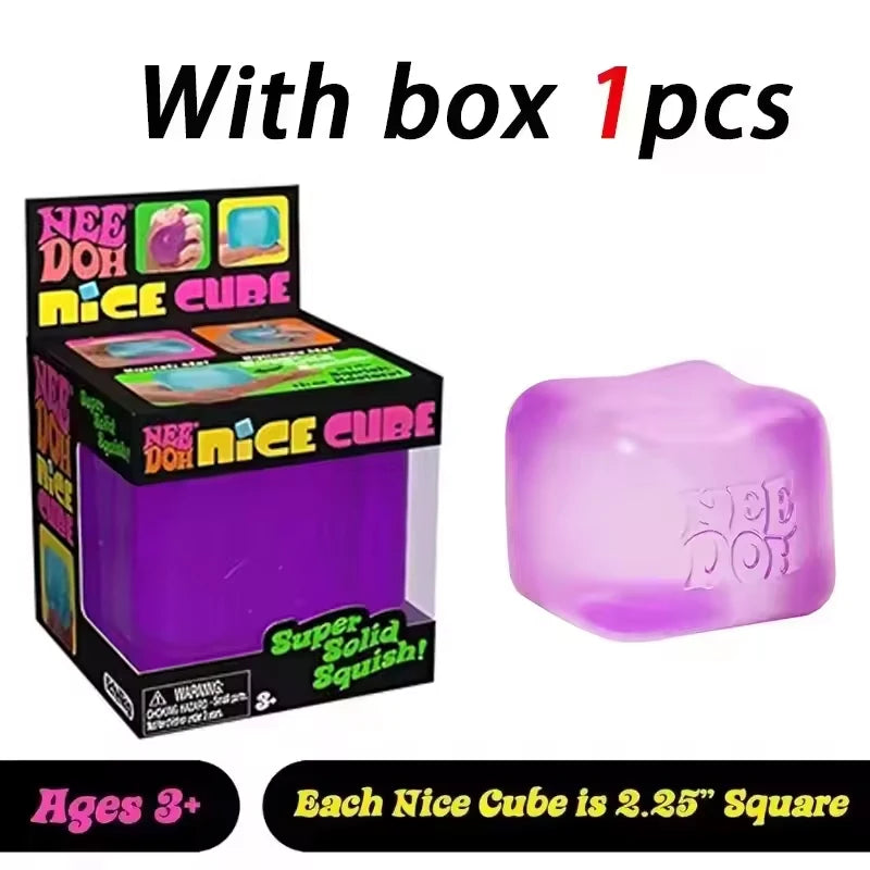 Needoh Nice Cube — Sensory Stress Reliever Fidget Tool for Anxiety & Focus