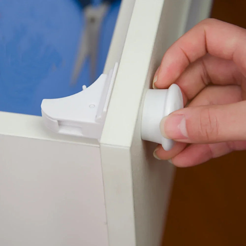 Magnetic Child Safety Locks — Cabinet & Drawer Baby Proofing