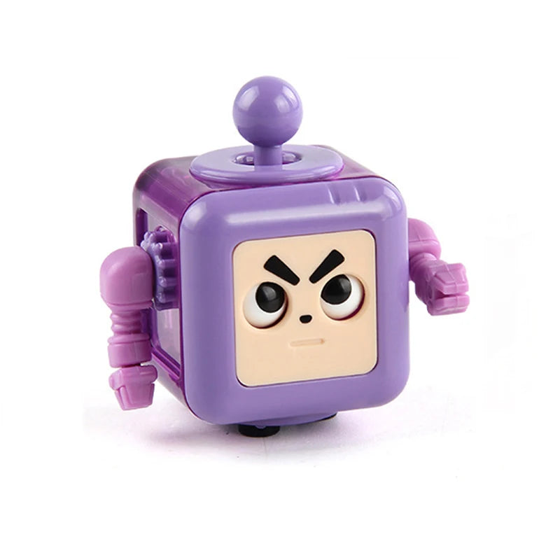 Rainbow Cube Sensory Toy — 6 & 12 Sided Stress Relief Fidget Cube