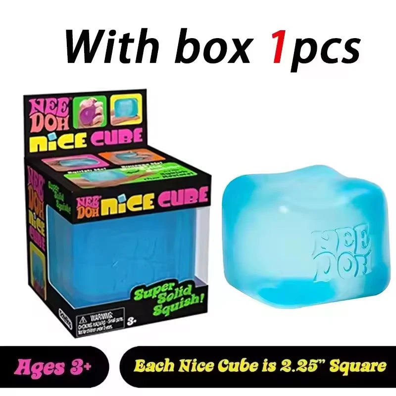 Needoh Nice Cube — Sensory Stress Reliever Fidget Tool for Anxiety & Focus