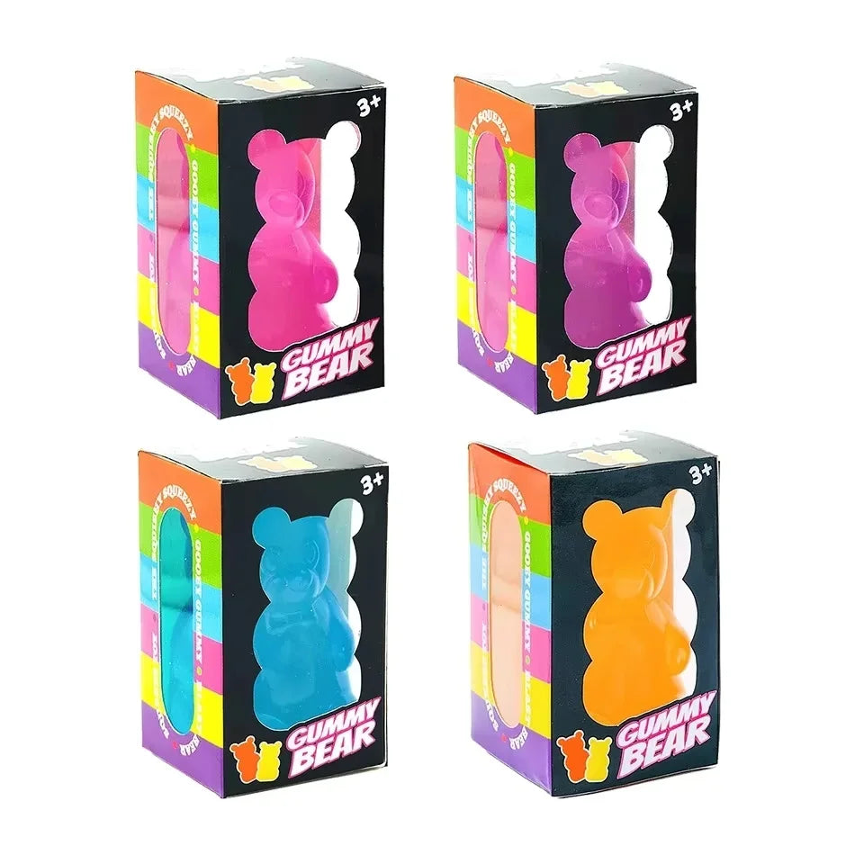 Cute Bear Sensory Squeeze Toy — Stress Relief Fidget Doll