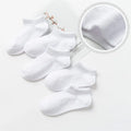 5 Pairs Kids Cotton Mesh Socks — Boys & Girls Ages 1–12