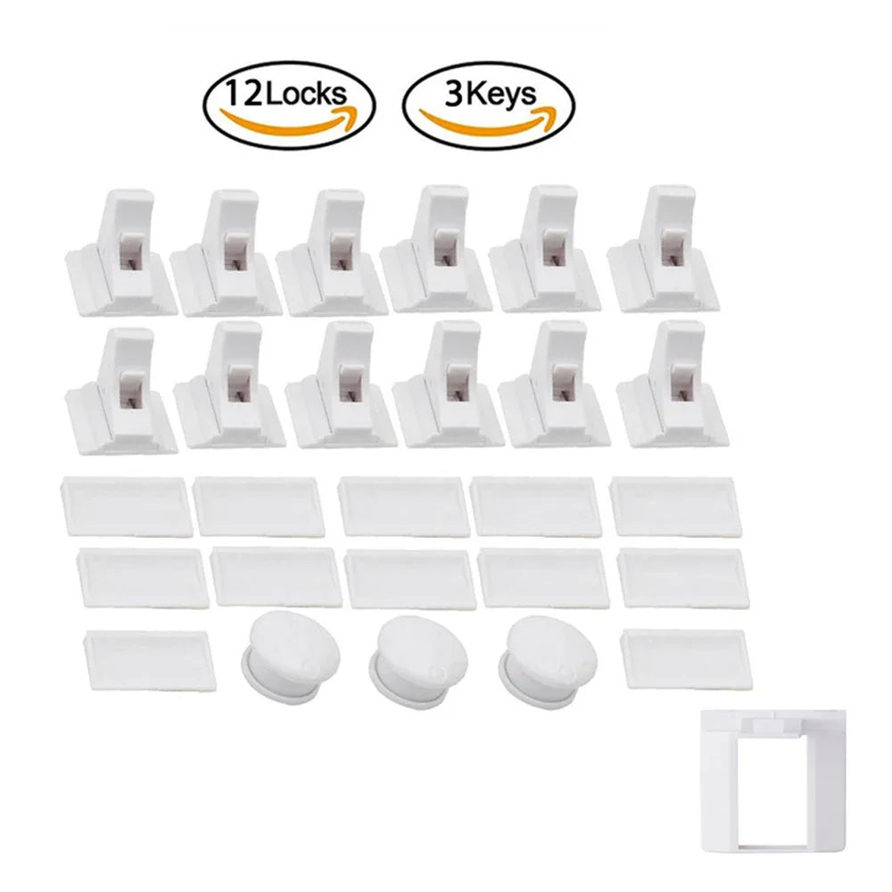 Magnetic Child Safety Locks — Cabinet & Drawer Baby Proofing