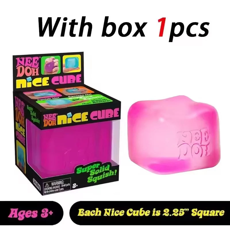Needoh Nice Cube — Sensory Stress Reliever Fidget Tool for Anxiety & Focus