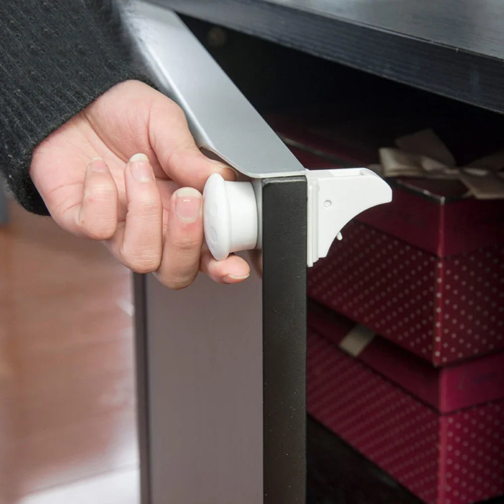 Magnetic Child Safety Locks — Cabinet & Drawer Baby Proofing
