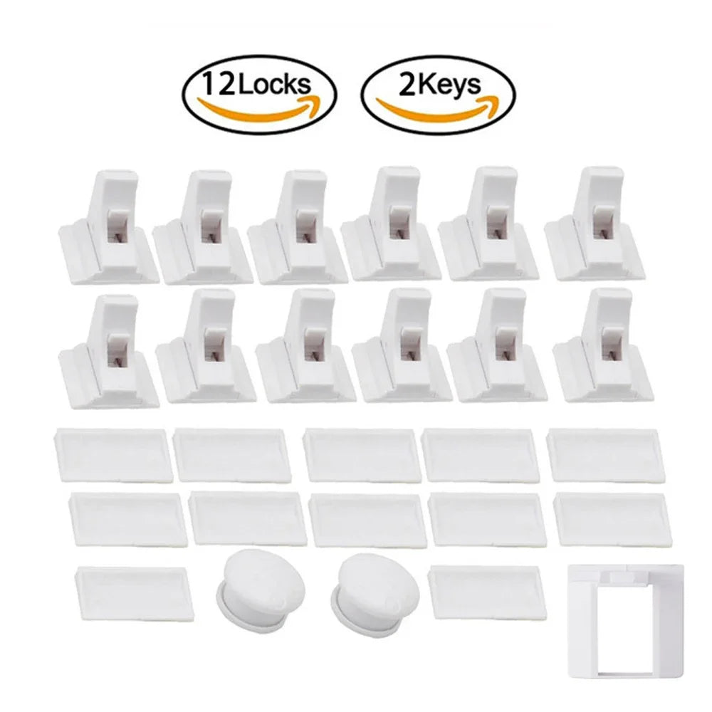 Magnetic Child Safety Locks — Cabinet & Drawer Baby Proofing