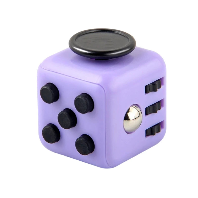 Rainbow Cube Sensory Toy — 6 & 12 Sided Stress Relief Fidget Cube