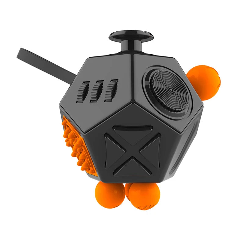Rainbow Cube Sensory Toy — 6 & 12 Sided Stress Relief Fidget Cube