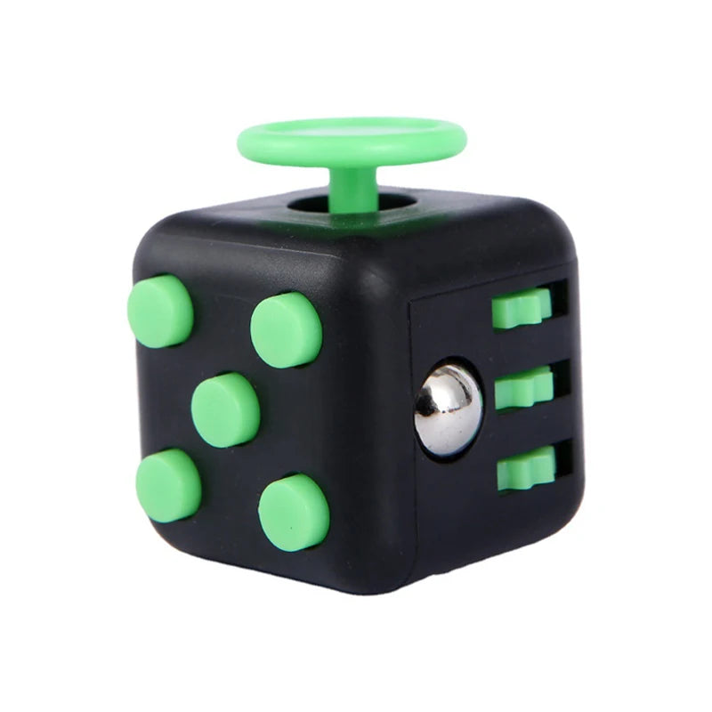 Rainbow Cube Sensory Toy — 6 & 12 Sided Stress Relief Fidget Cube