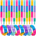 Fidget Bracelet Sensory Toys — Rainbow Silicone Push Bubble Bracelets