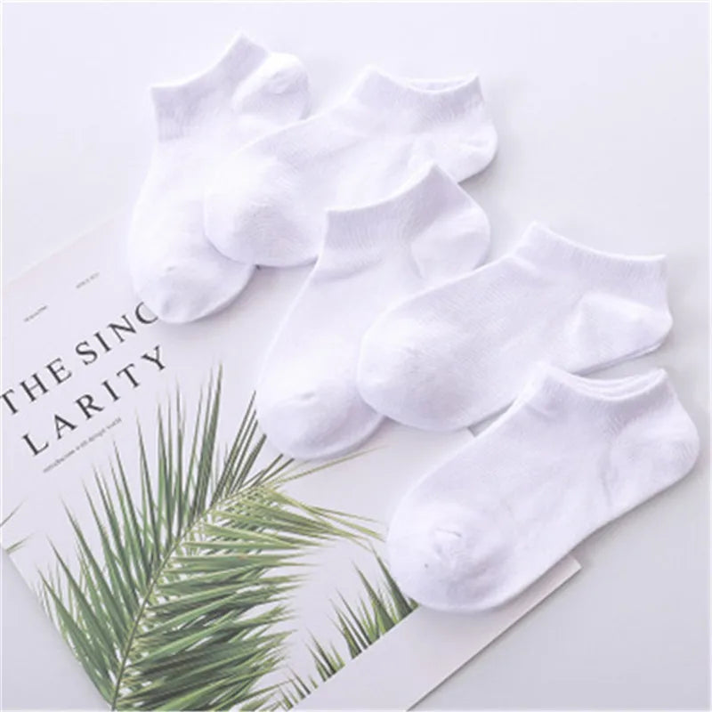 5 Pairs Kids Cotton Mesh Socks — Boys & Girls Ages 1–12